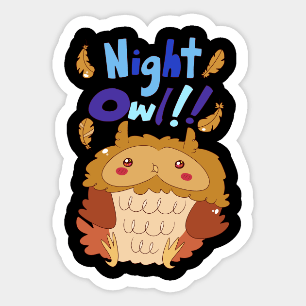 Night Owl Sticker by saradaboru